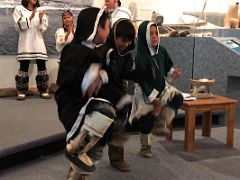 06B Three Young Boys Dance In Traditional Inuit Drum Dancing In Pond Inlet Mittimatalik Baffin Island Nunavut Canada For Floe Edge Adventure